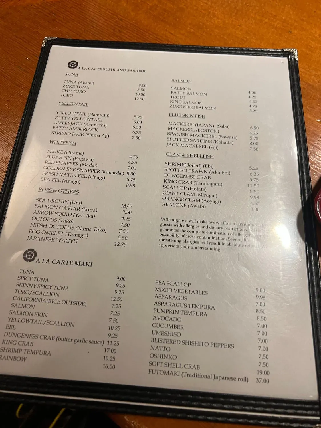 Menu 4