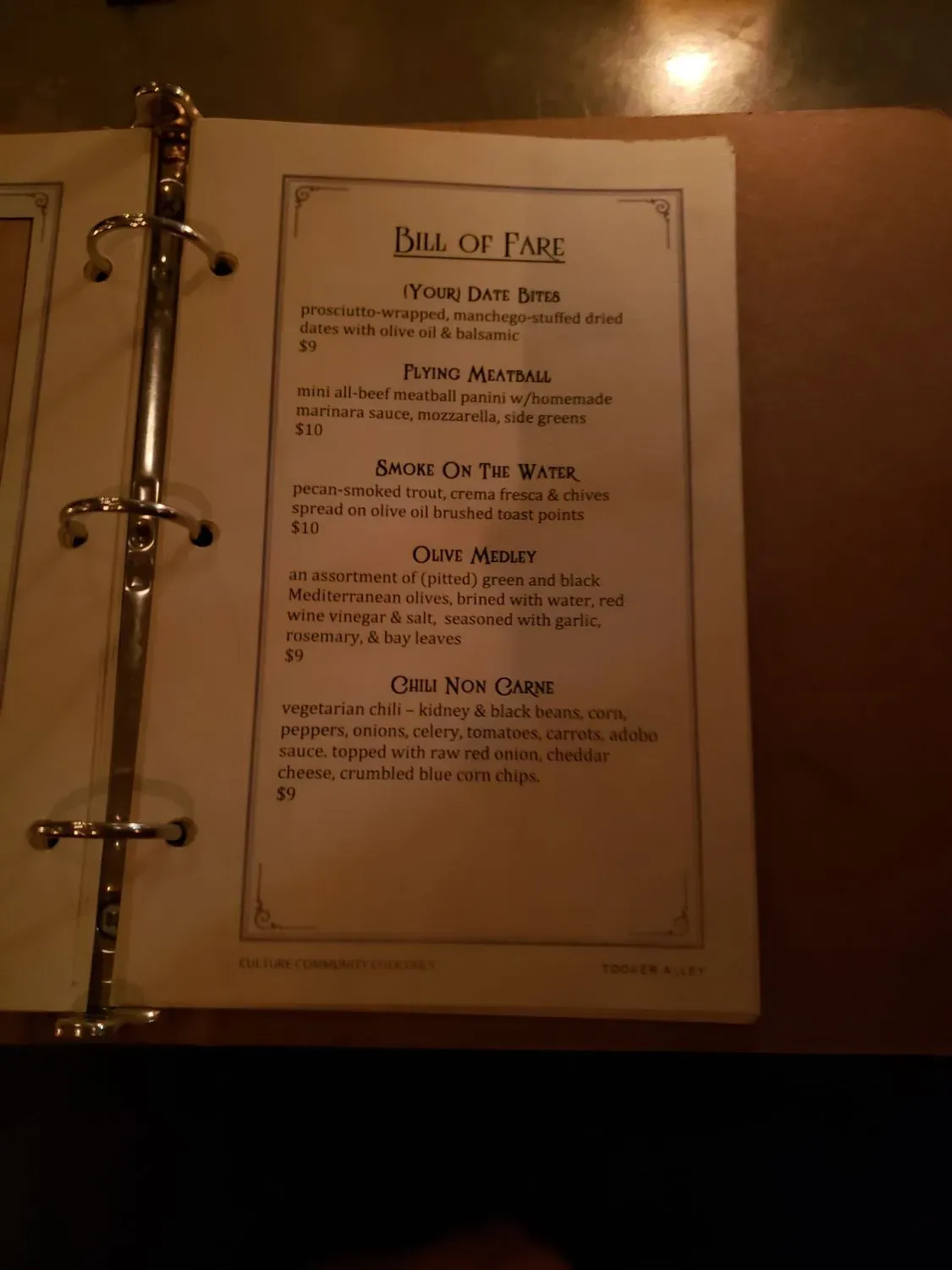 Menu 5