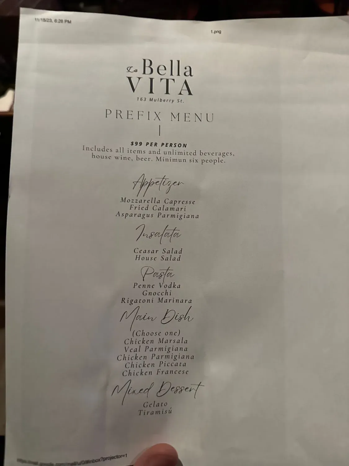 Menu 3