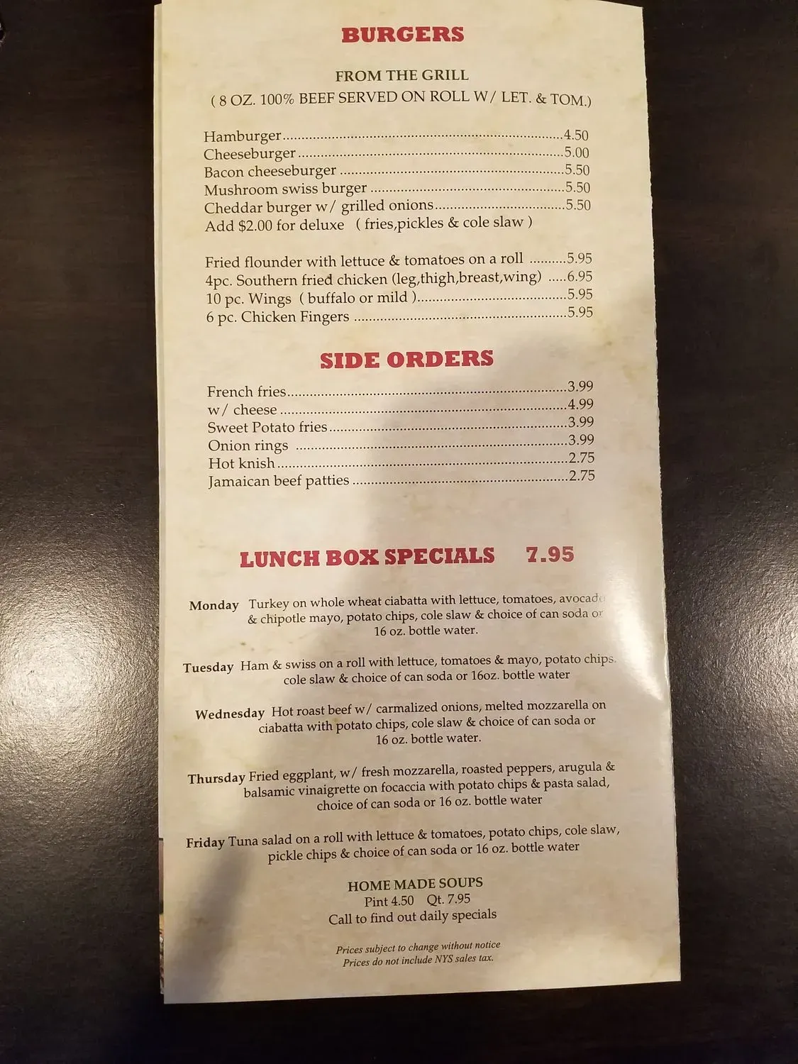 Menu 6