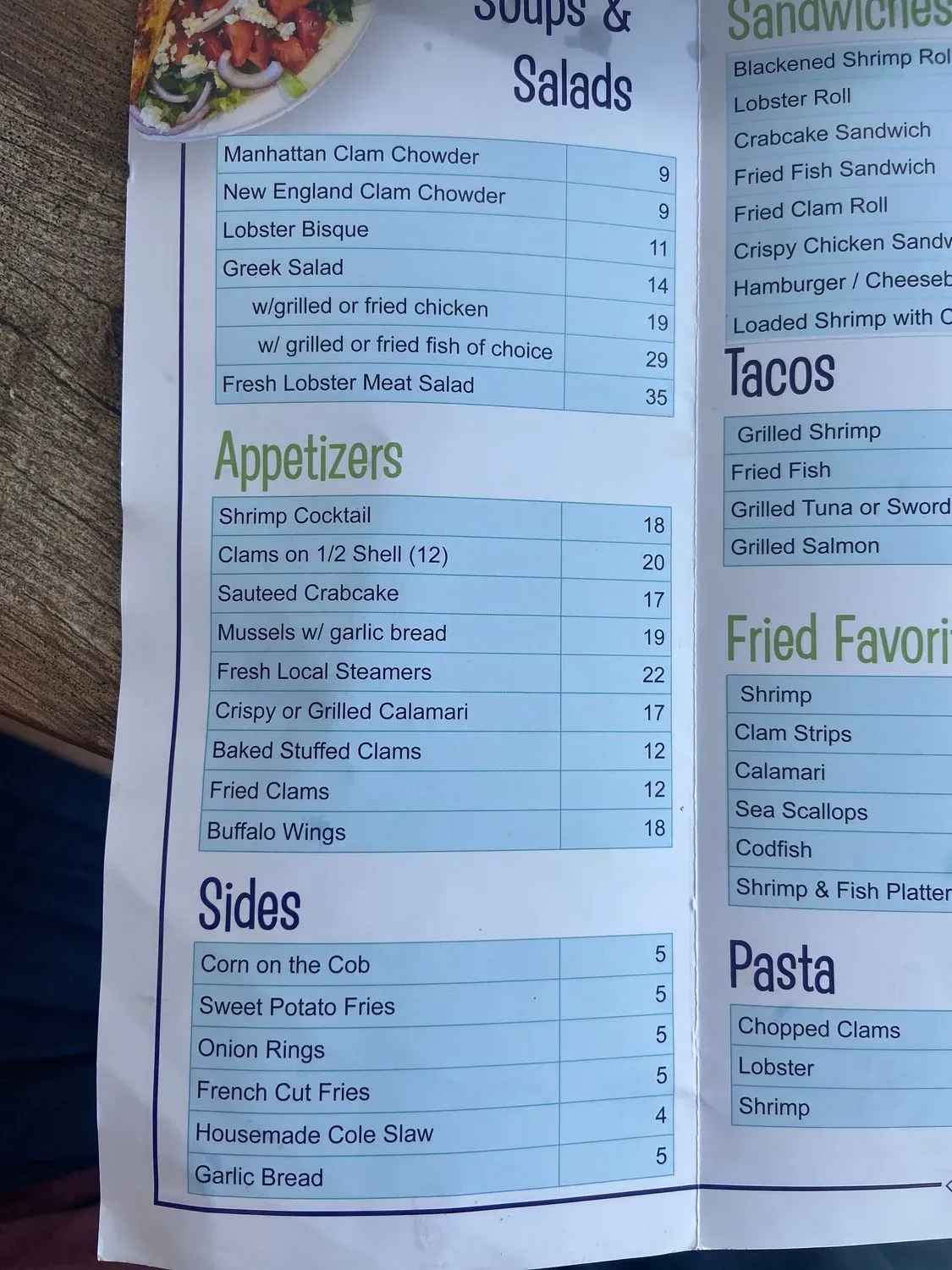 Menu 4