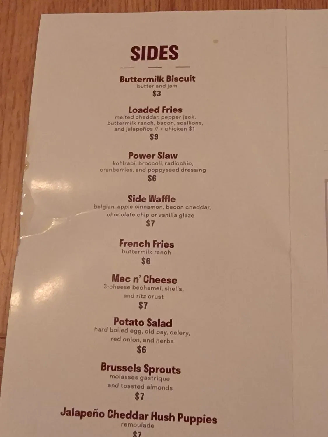 Menu 5