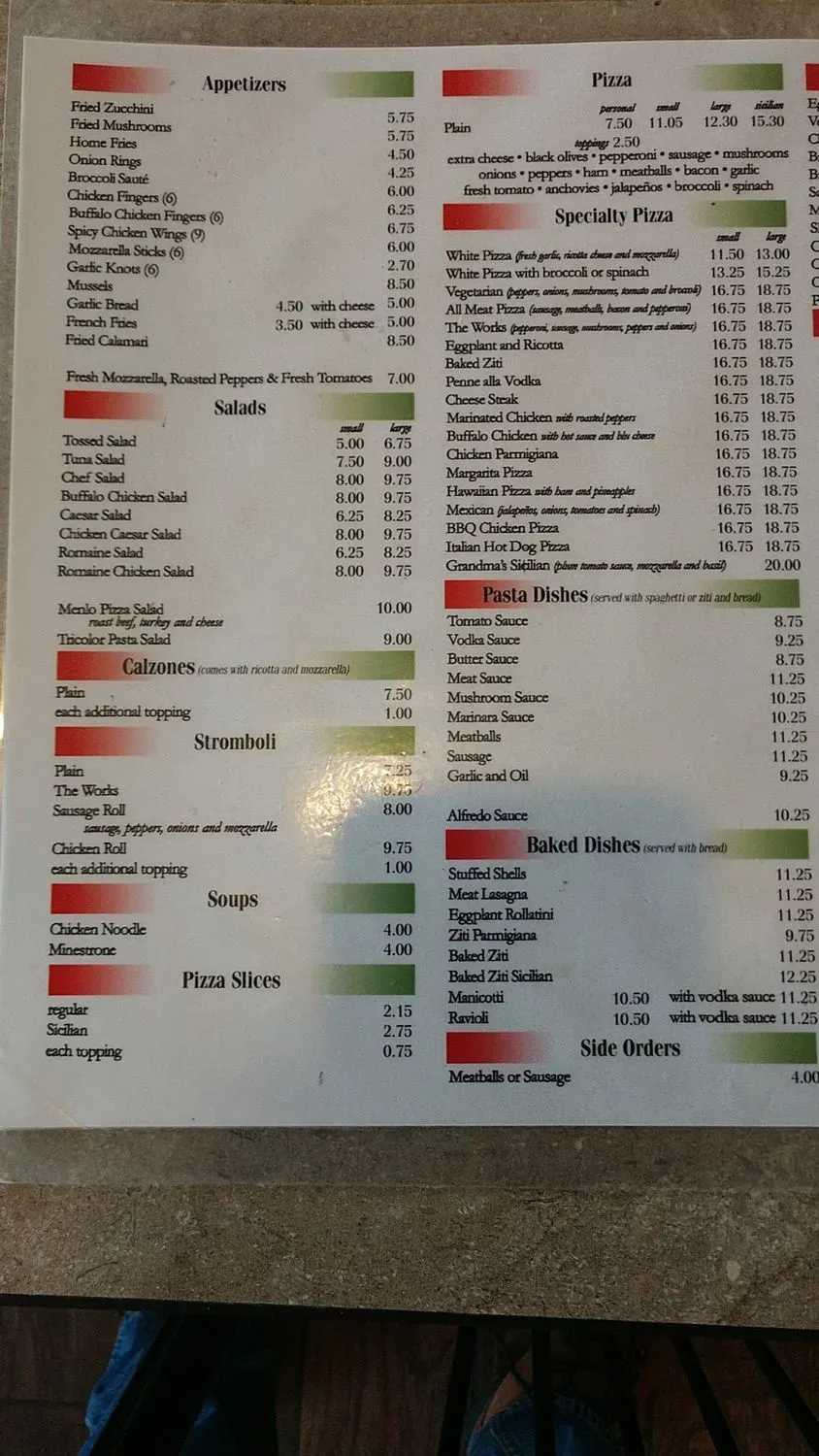 Menu 1