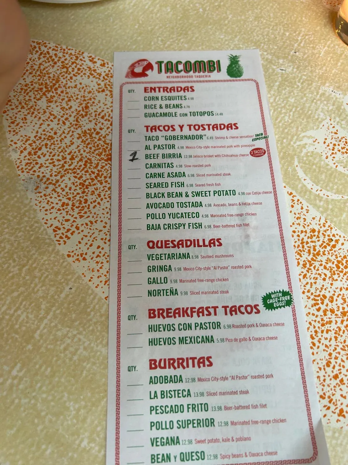 Menu 6