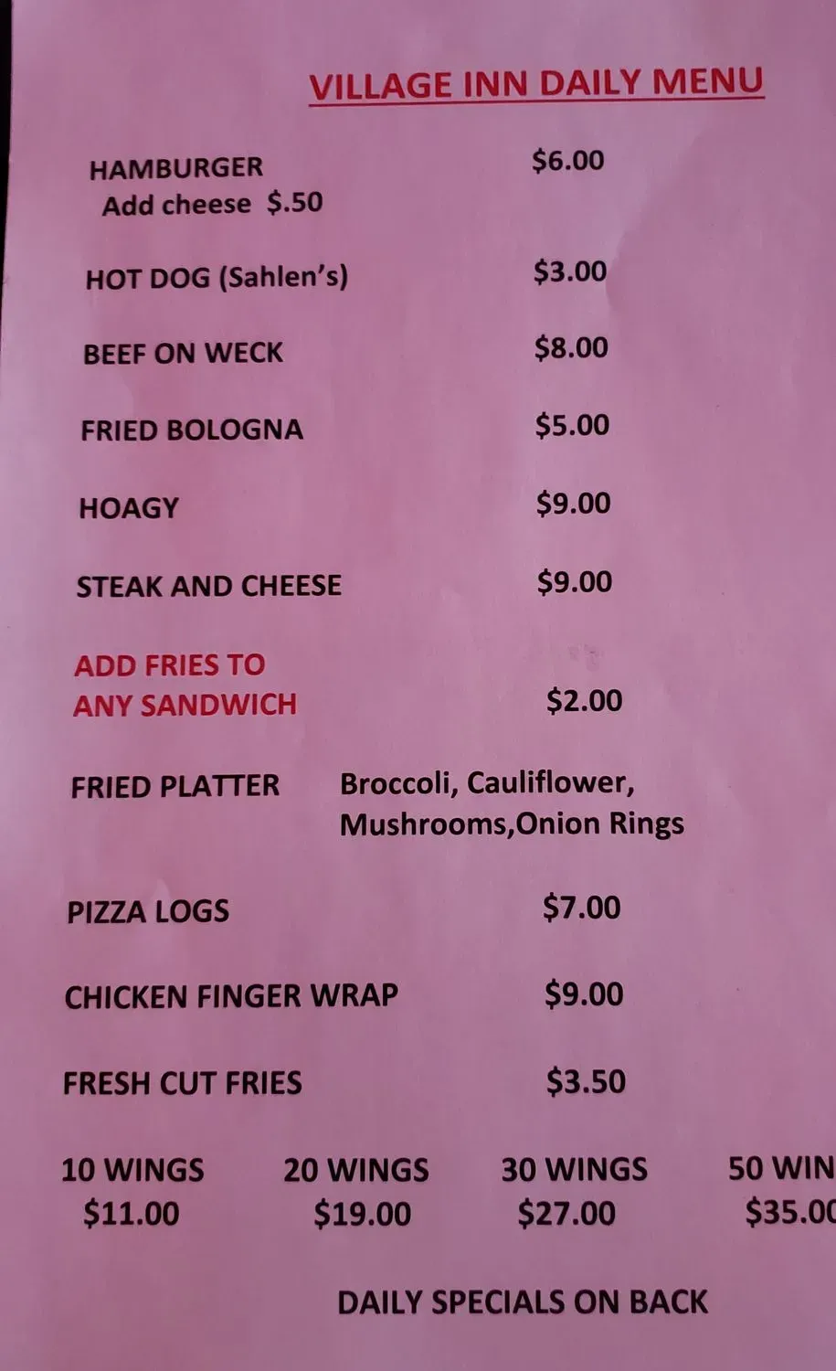 Menu 3