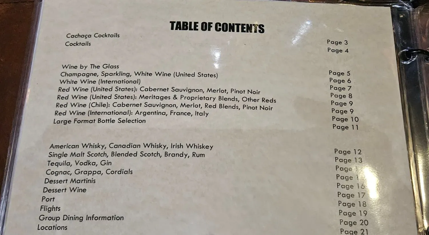 Menu 6