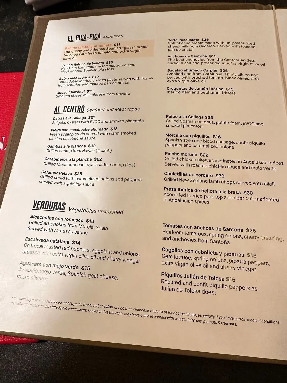 Menu 1