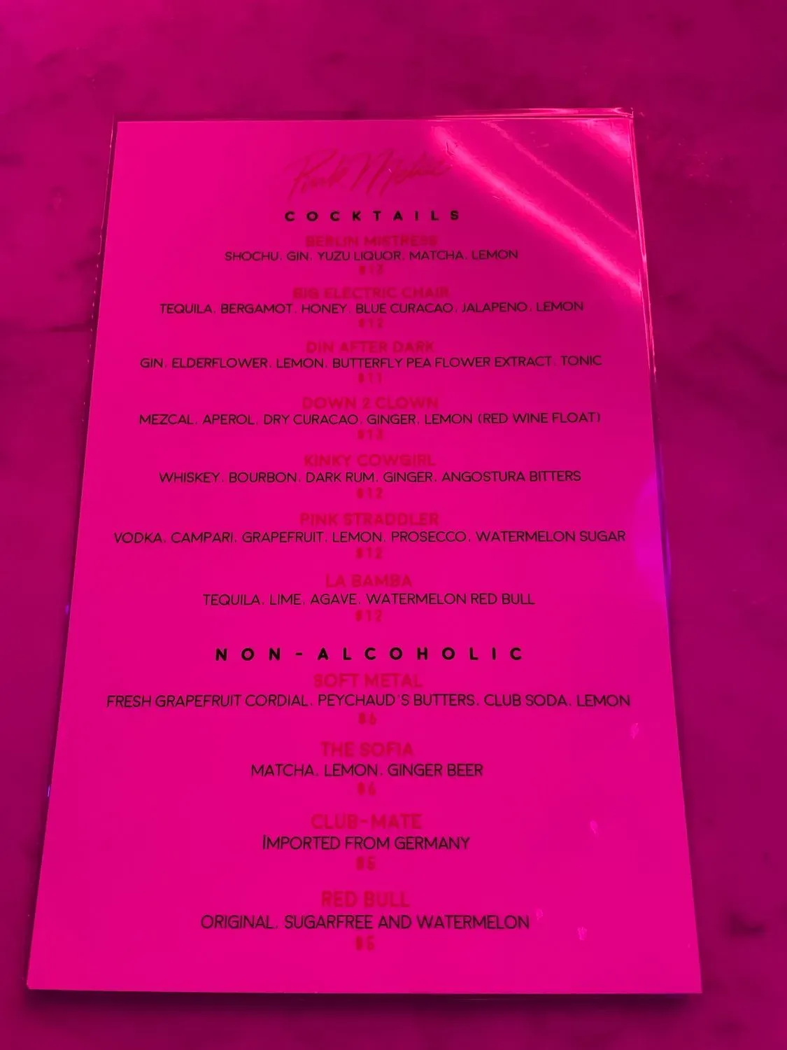 Menu 5