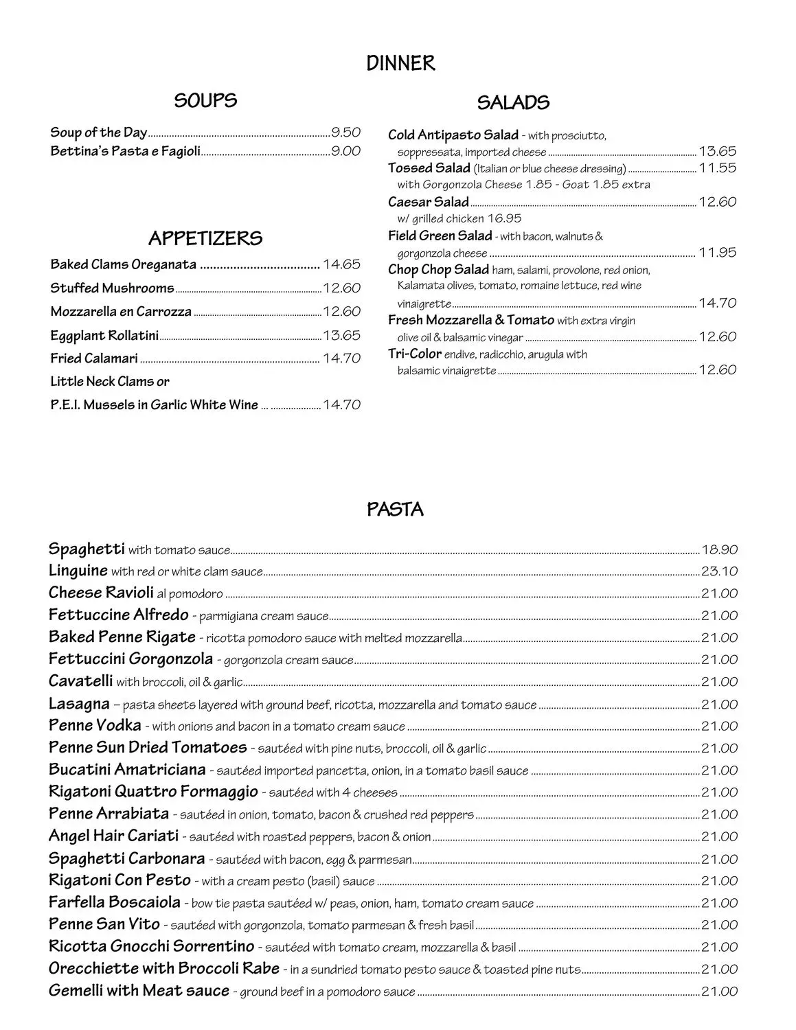 Menu 1