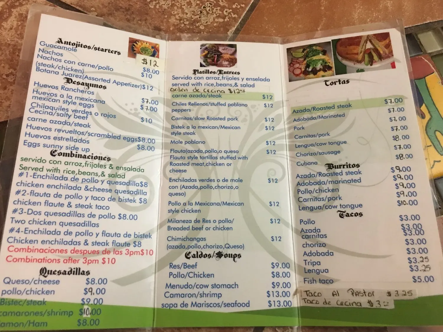 Menu 1