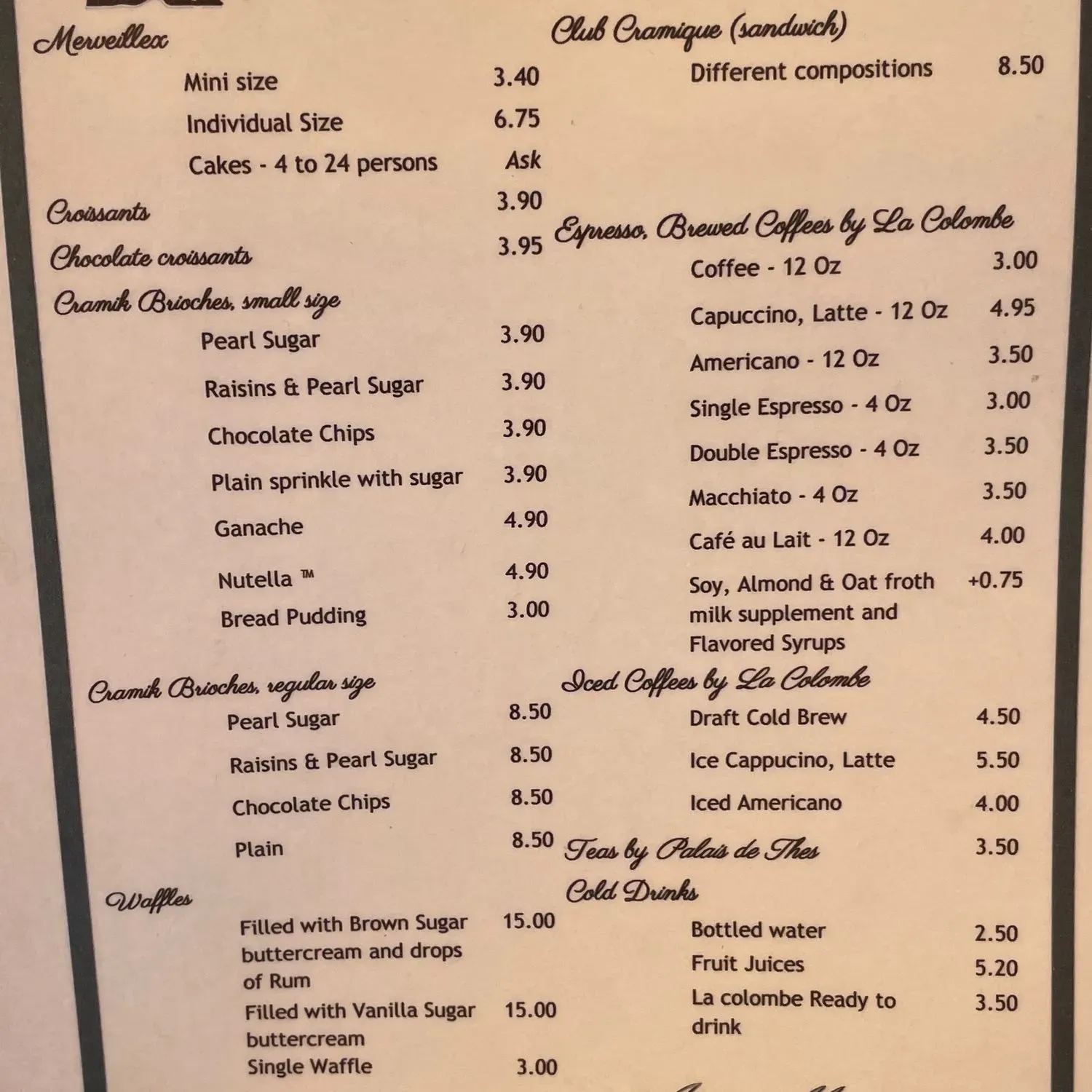 Menu 1