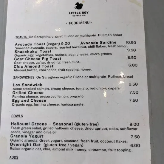 Menu 2