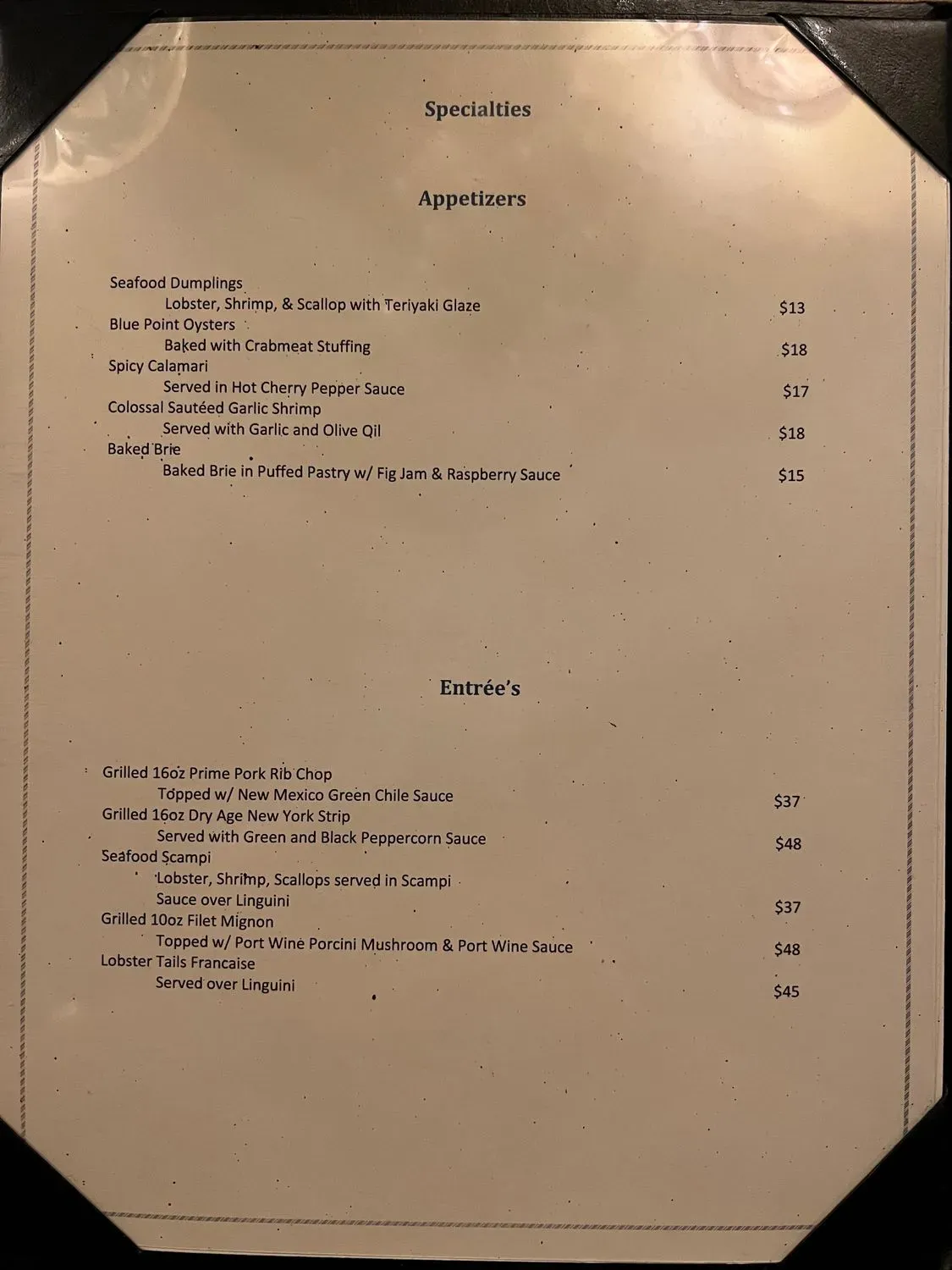 Menu 5