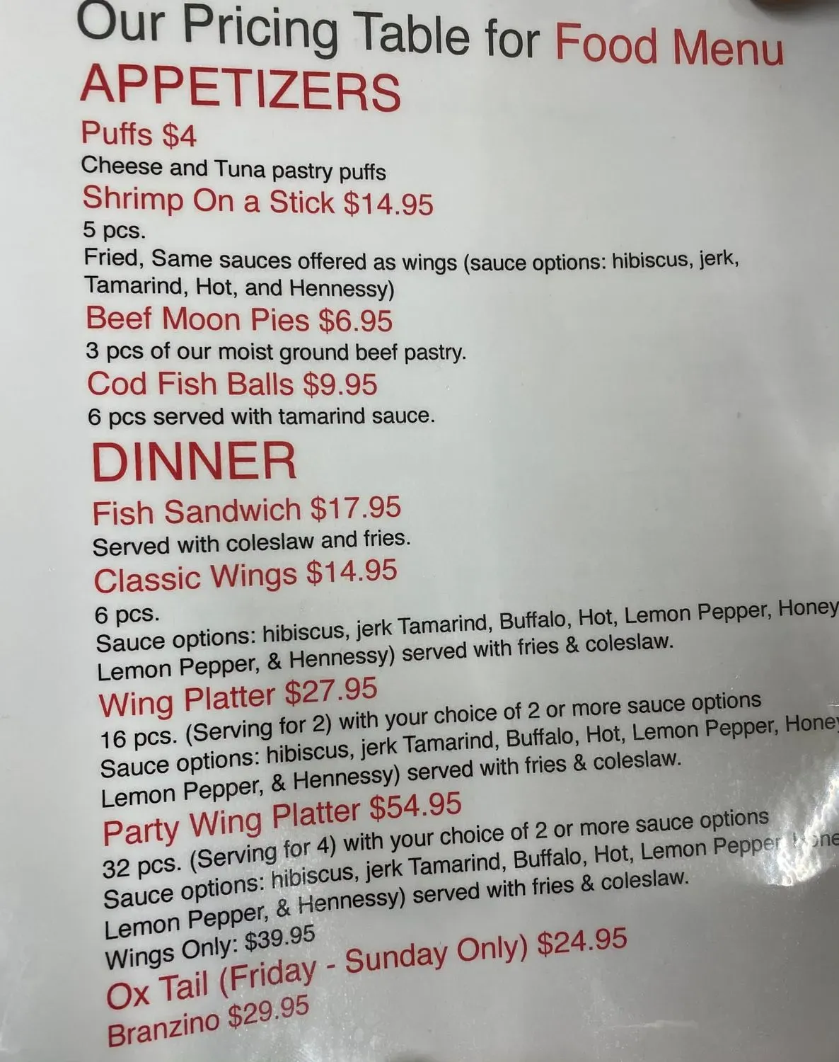 Menu 1