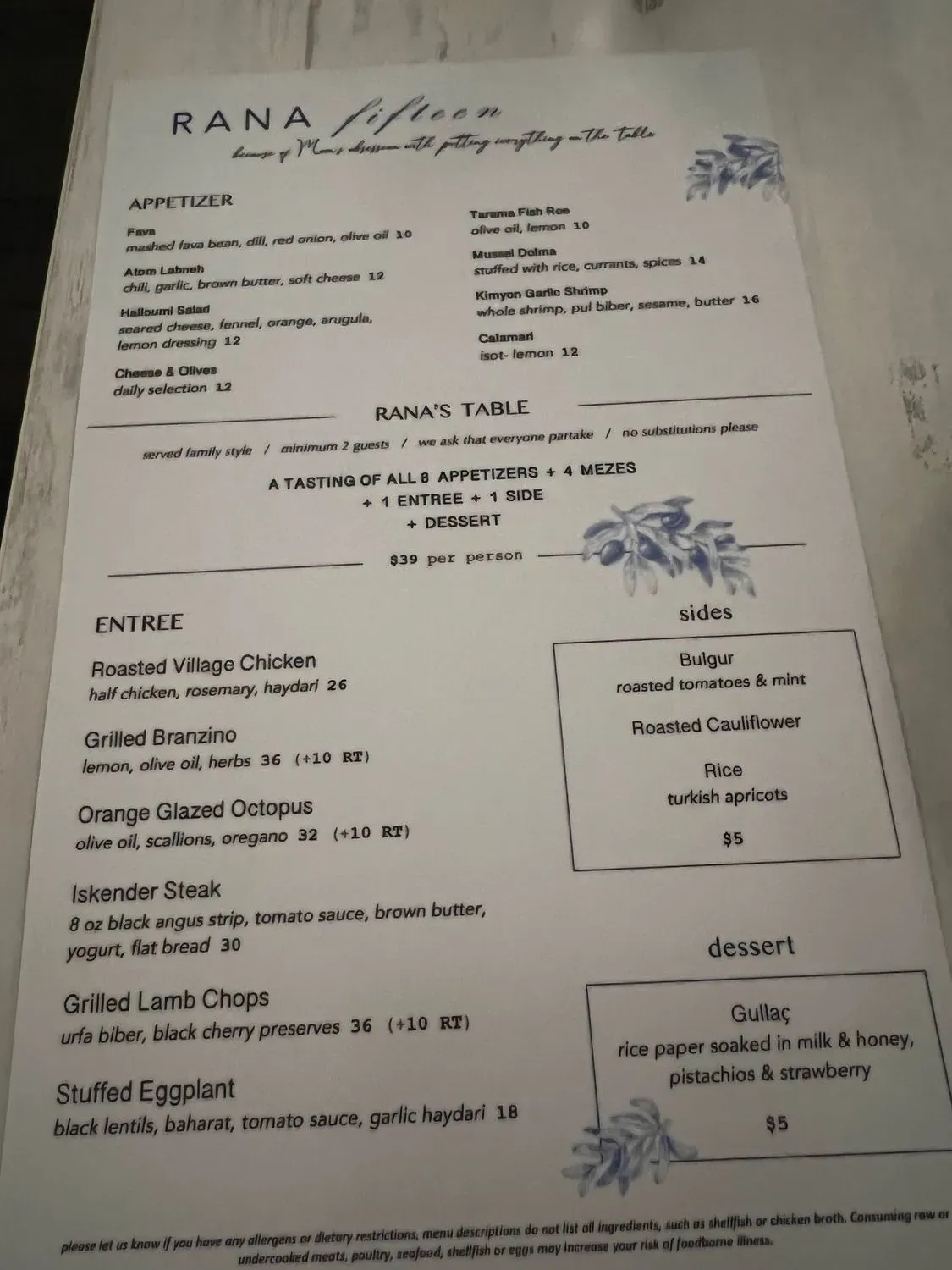 Menu 2