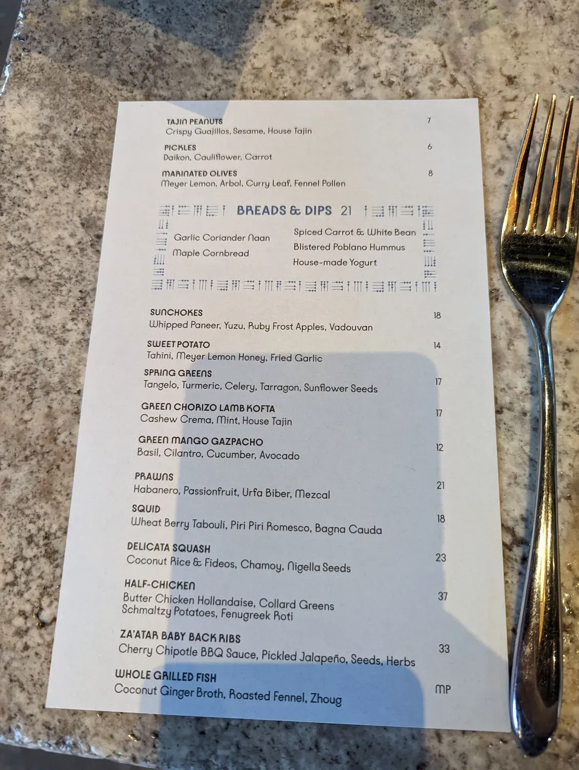 Menu 5