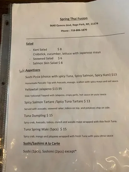 Menu 5