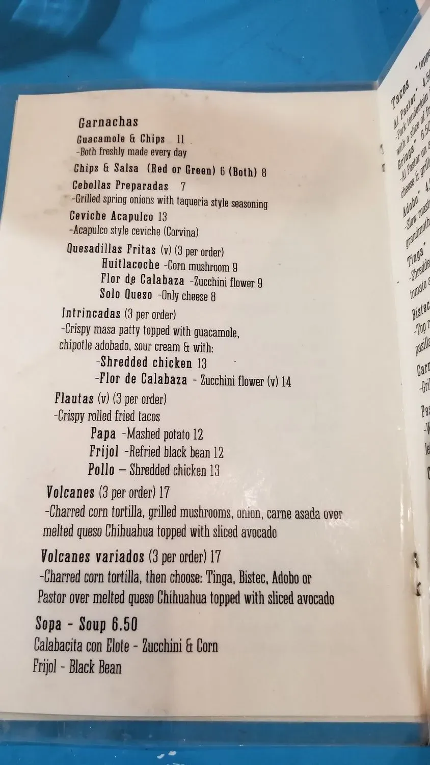 Menu 1