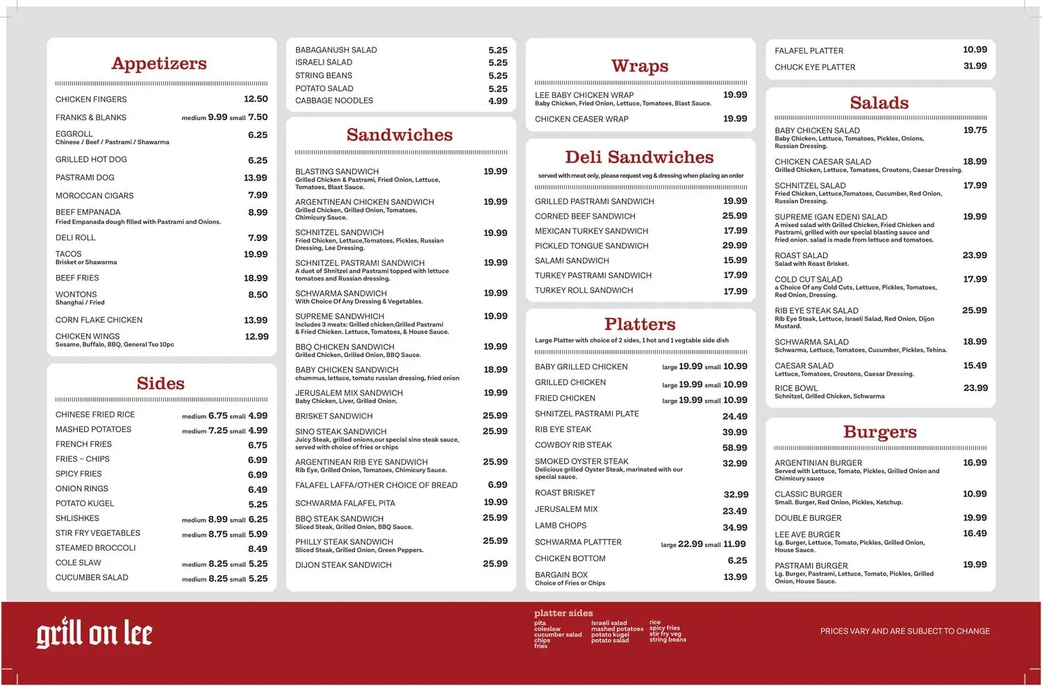 Menu 1