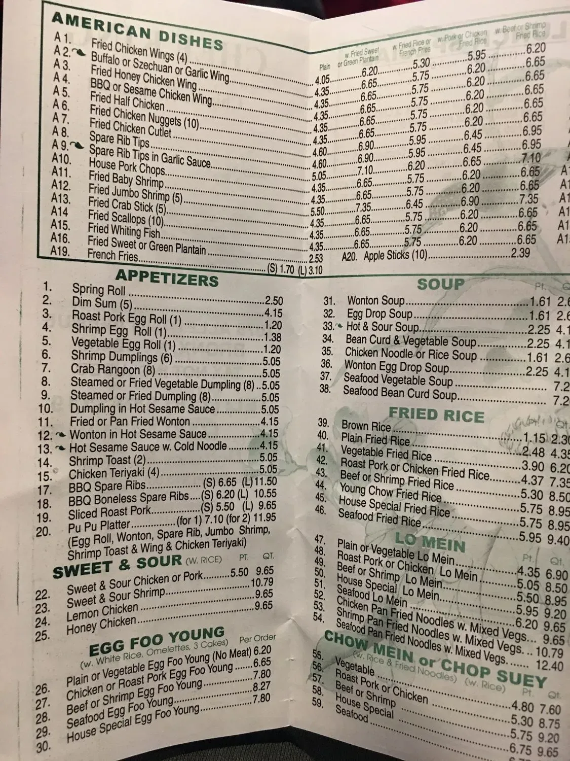 Menu 2