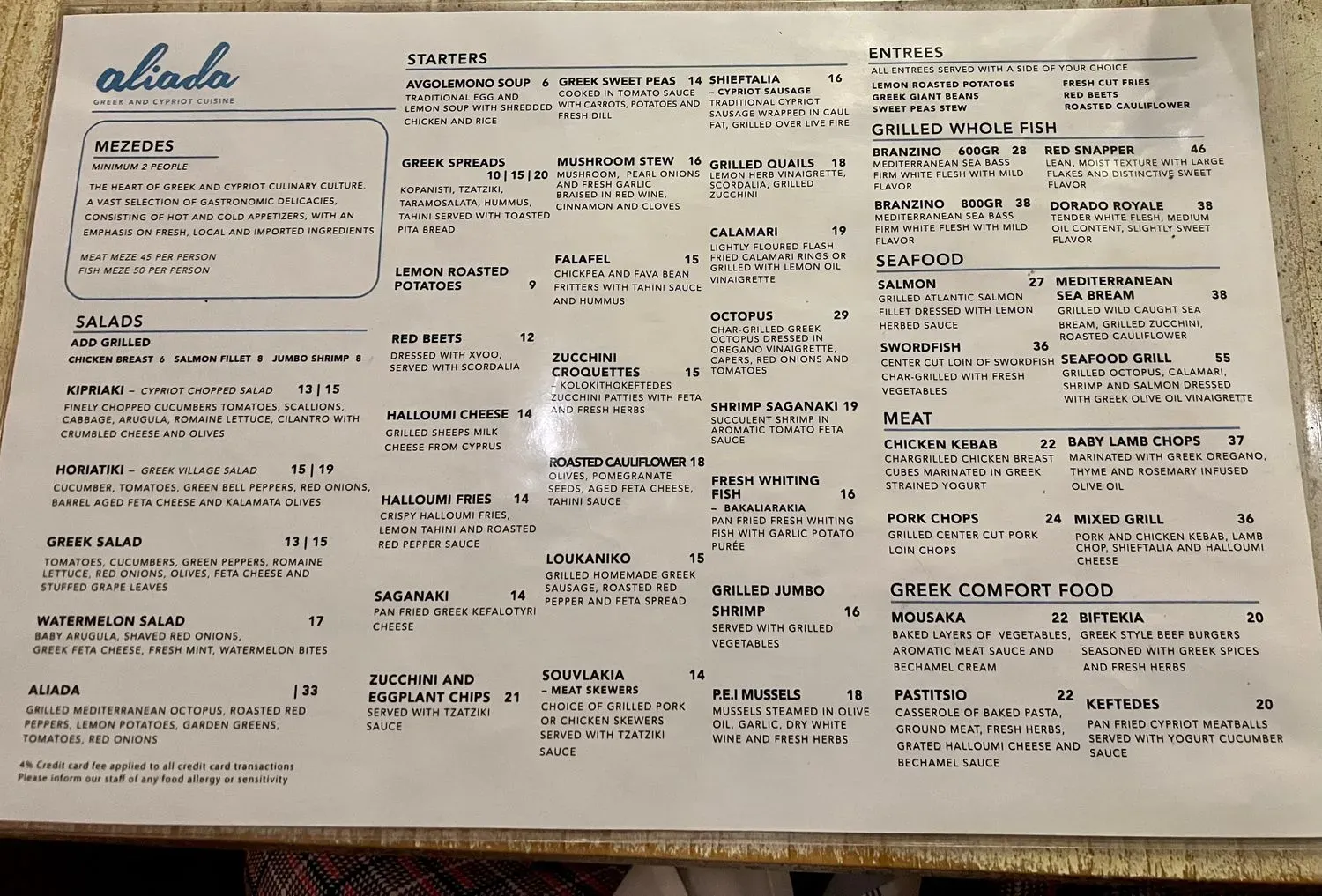 Menu 1