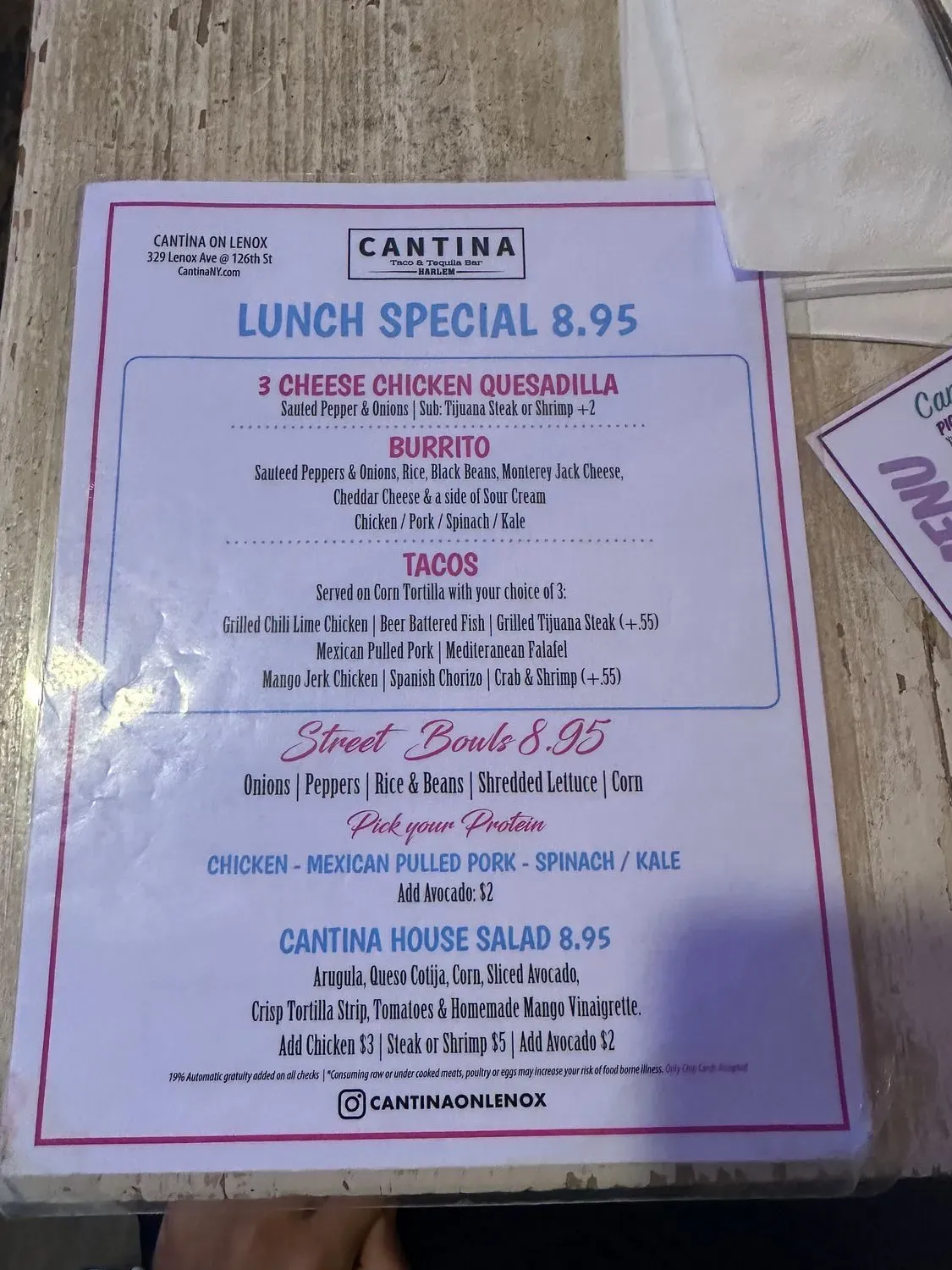 Menu 4