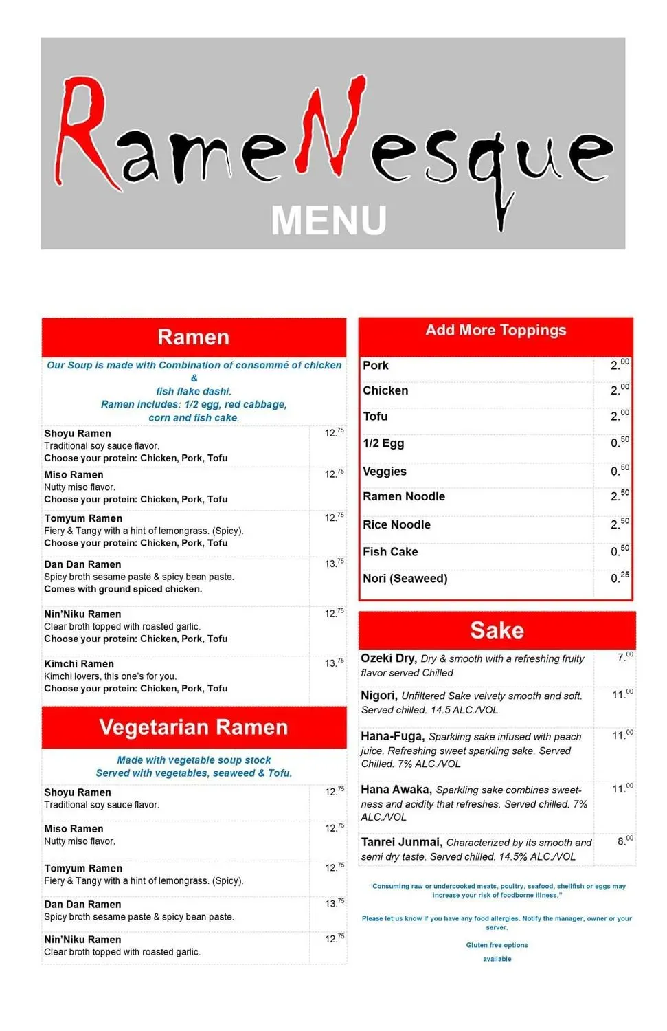 Menu 2