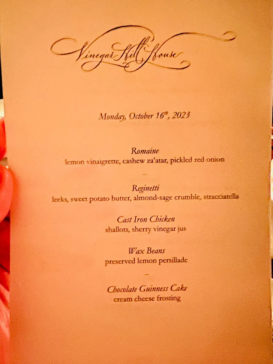 Menu 1