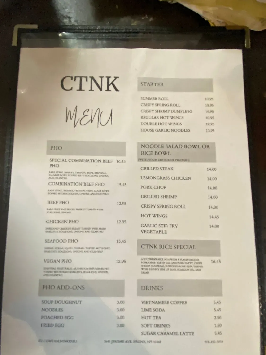 Menu 1