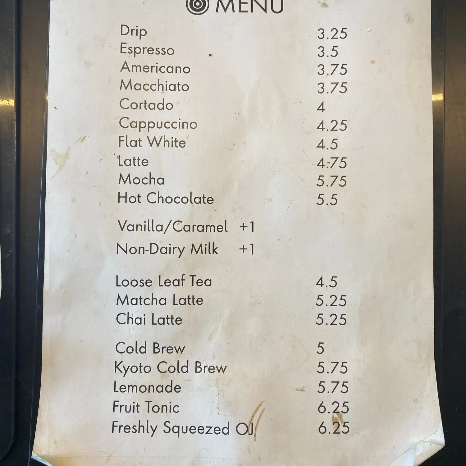 Menu 2