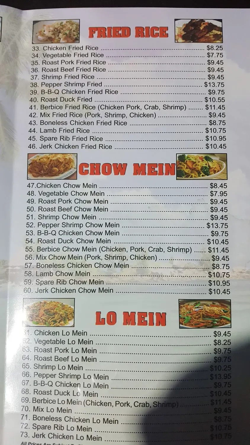 Menu 1