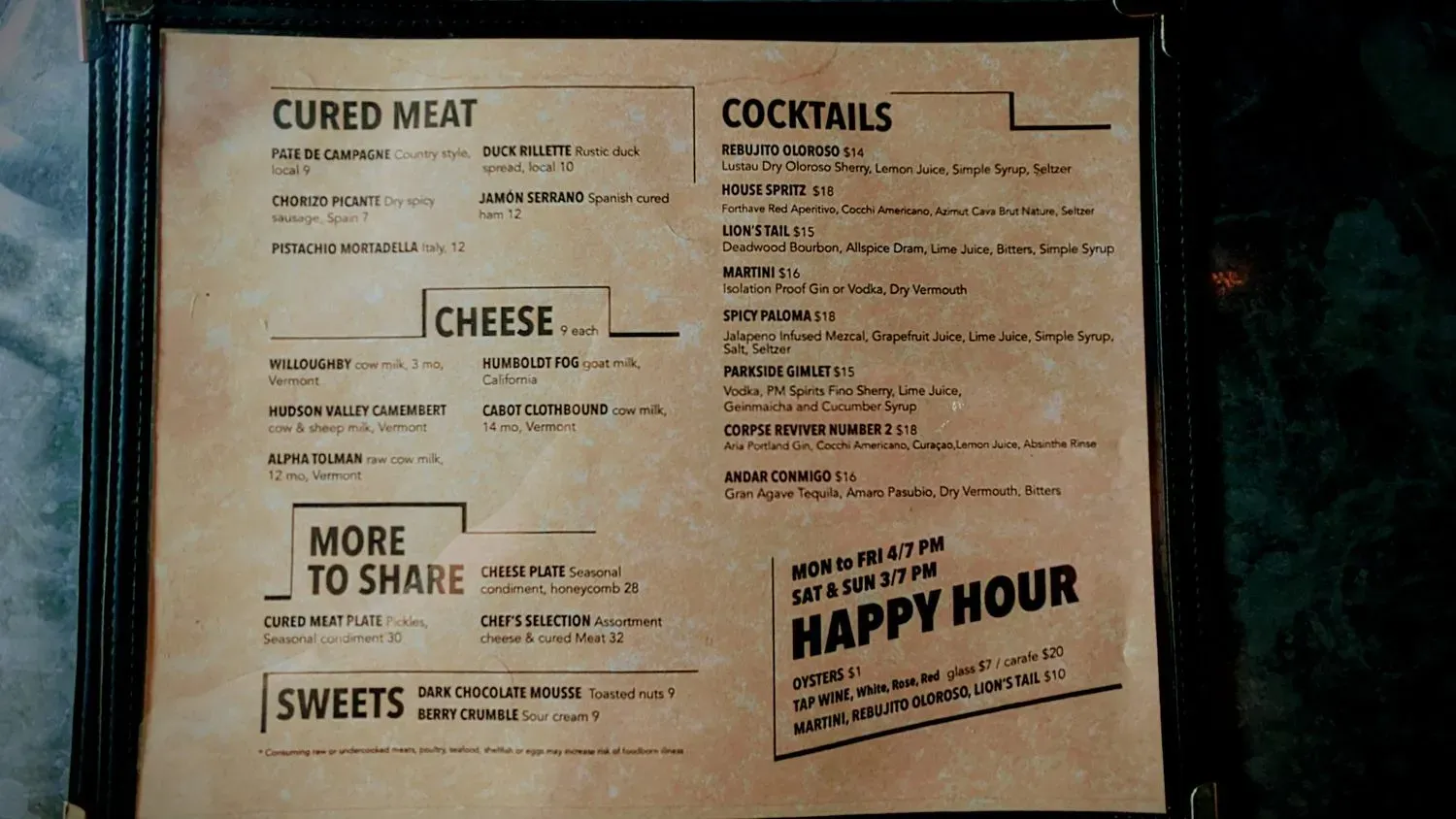 Menu 4