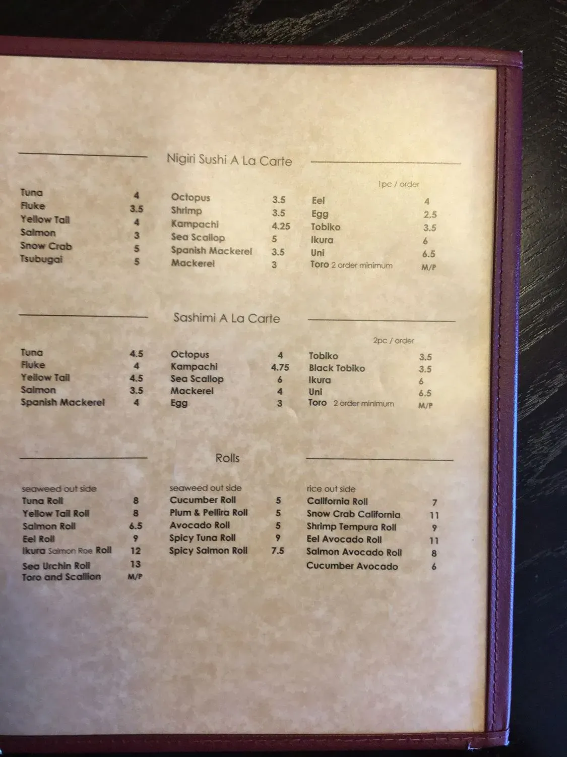 Menu 2