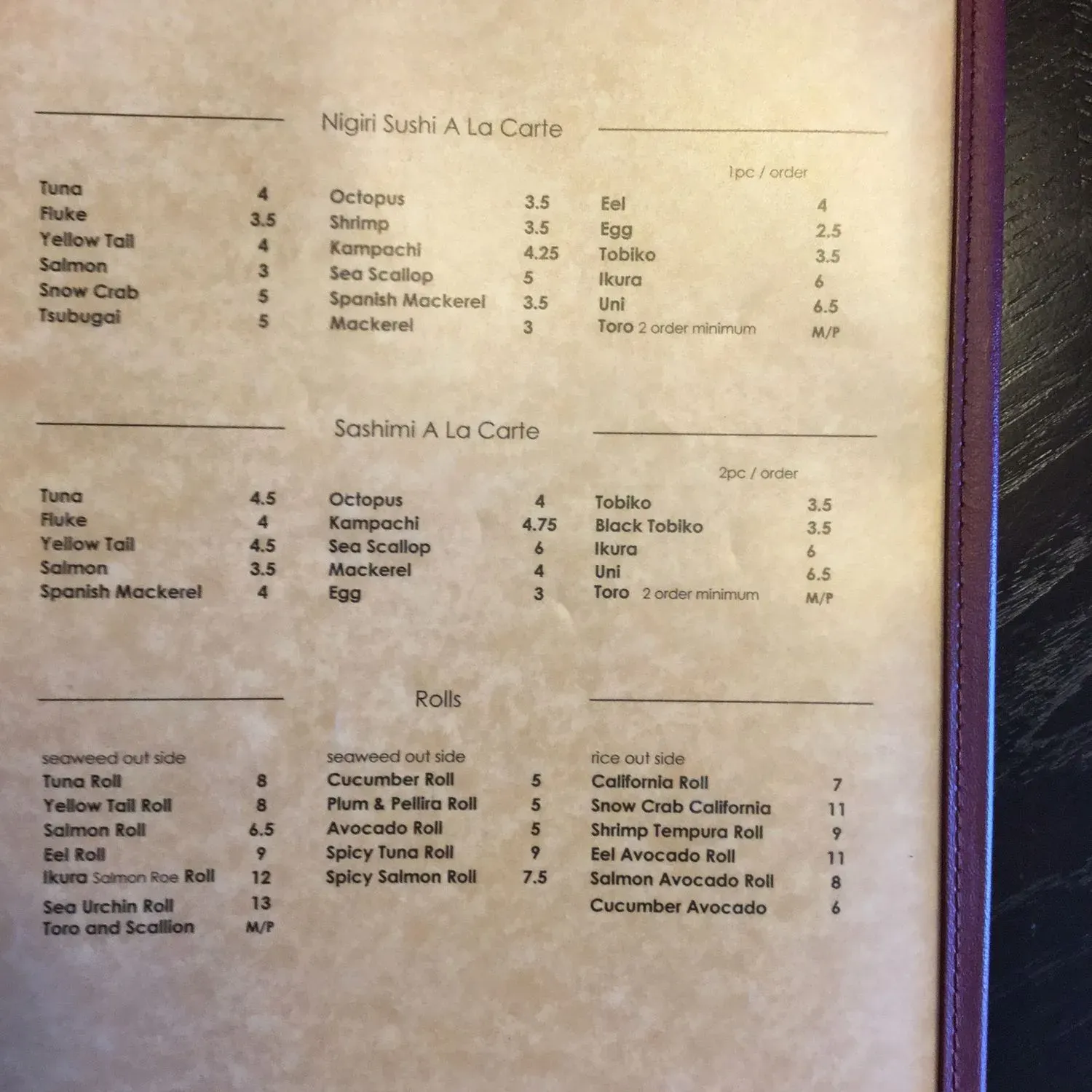 Menu 3