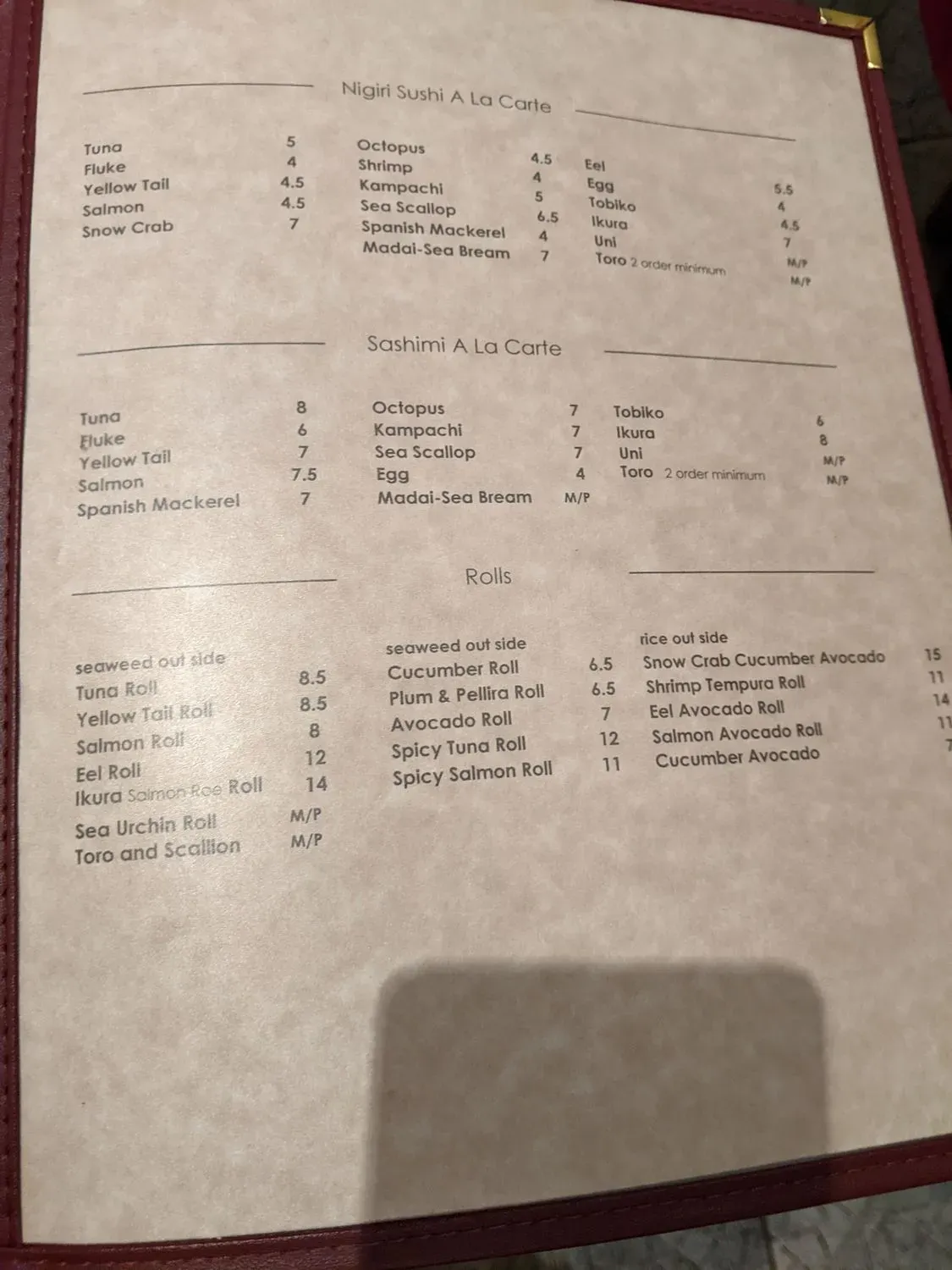 Menu 6