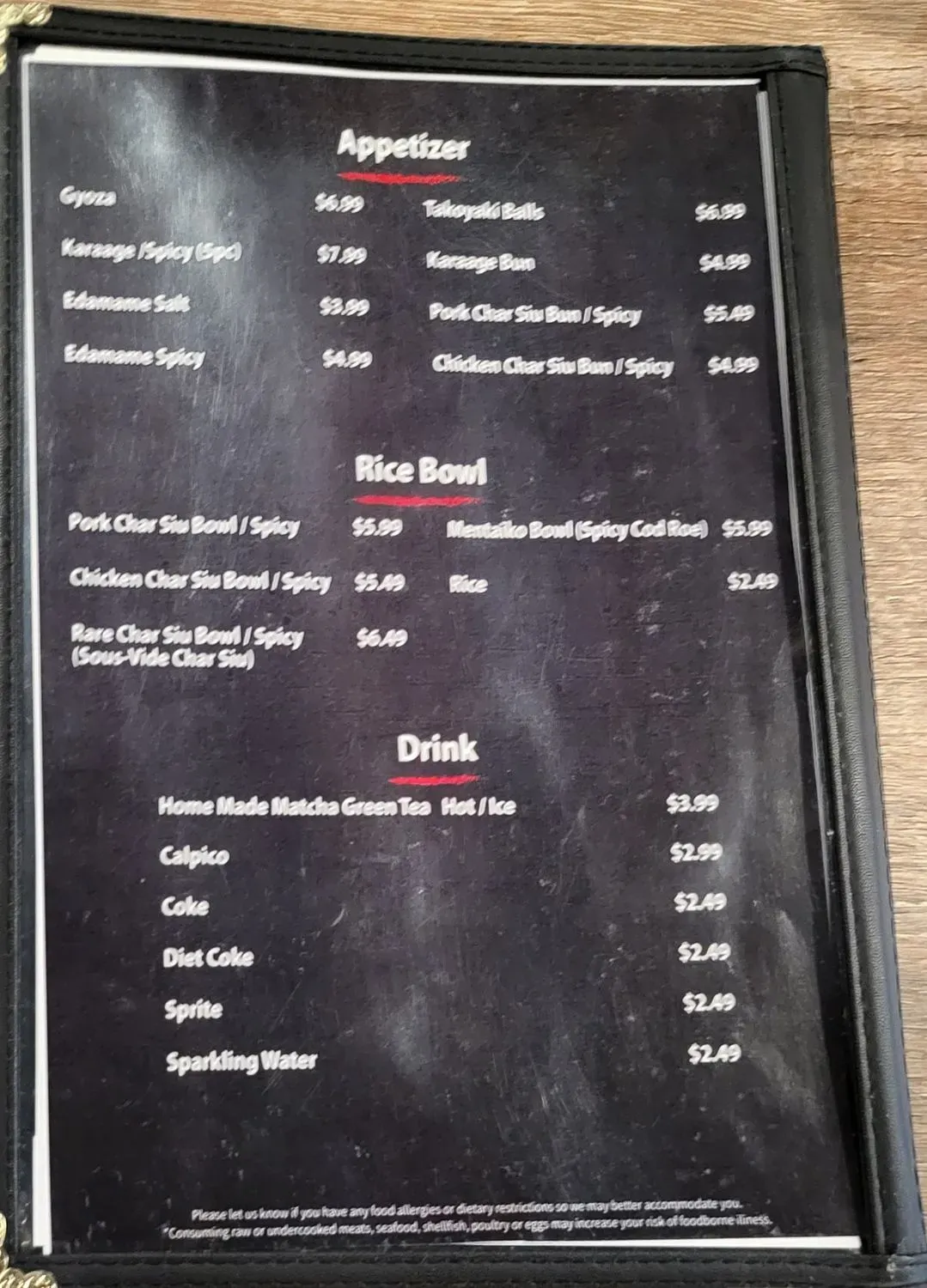 Menu 4