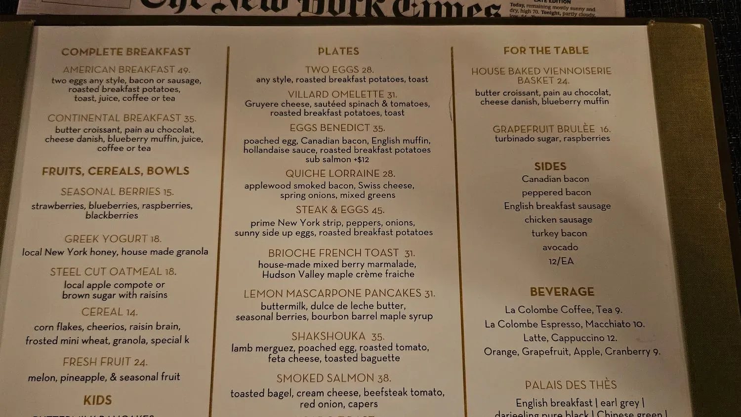 Menu 3