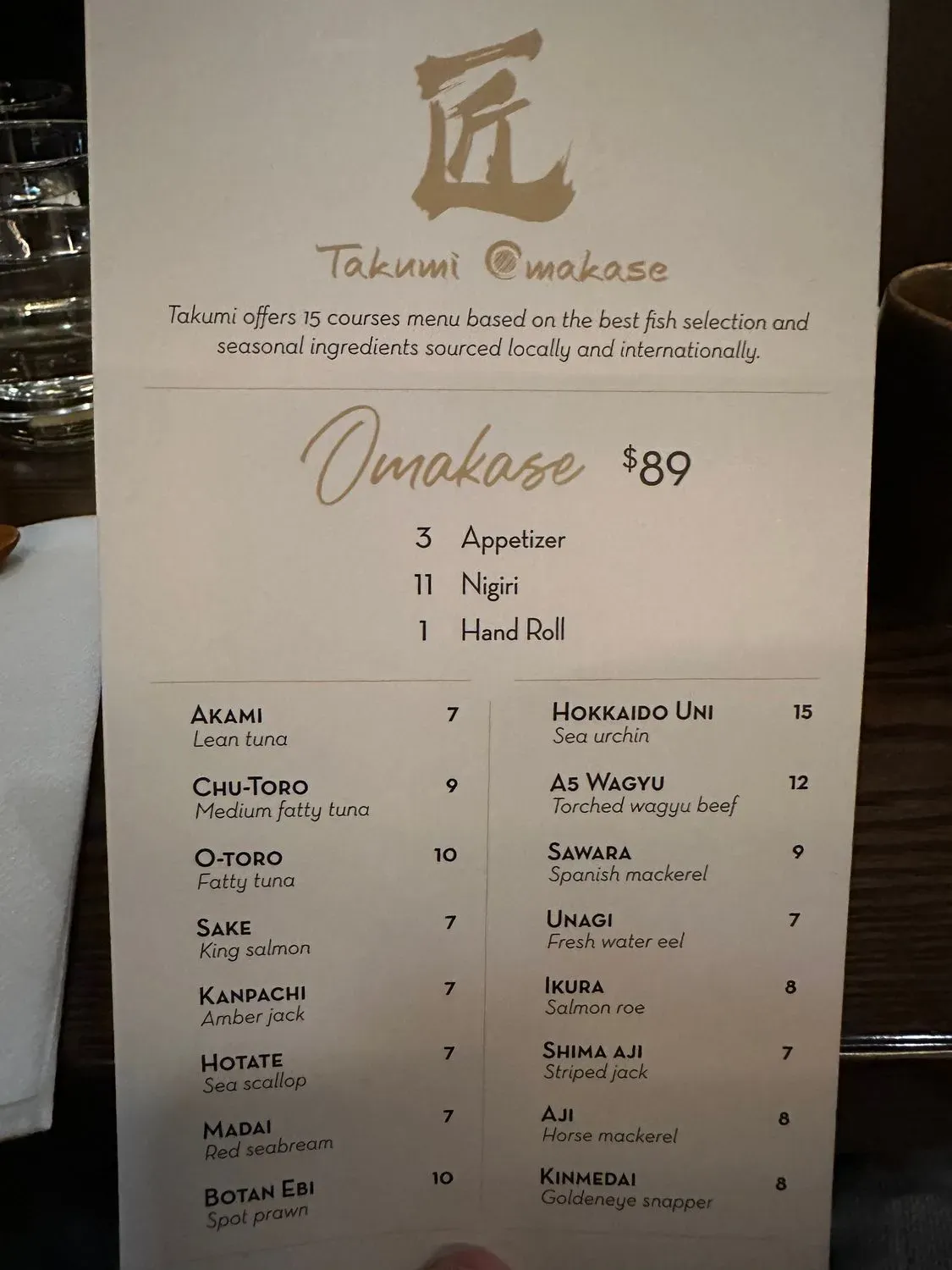 Menu 6