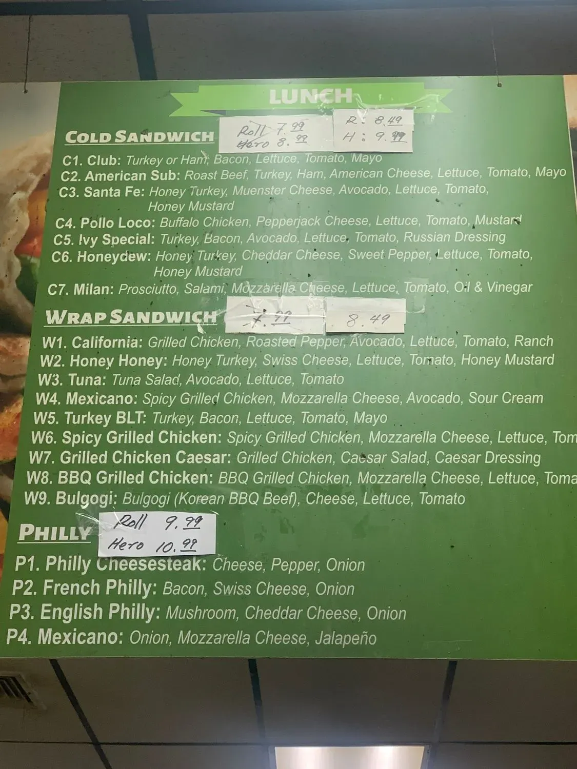 Menu 1