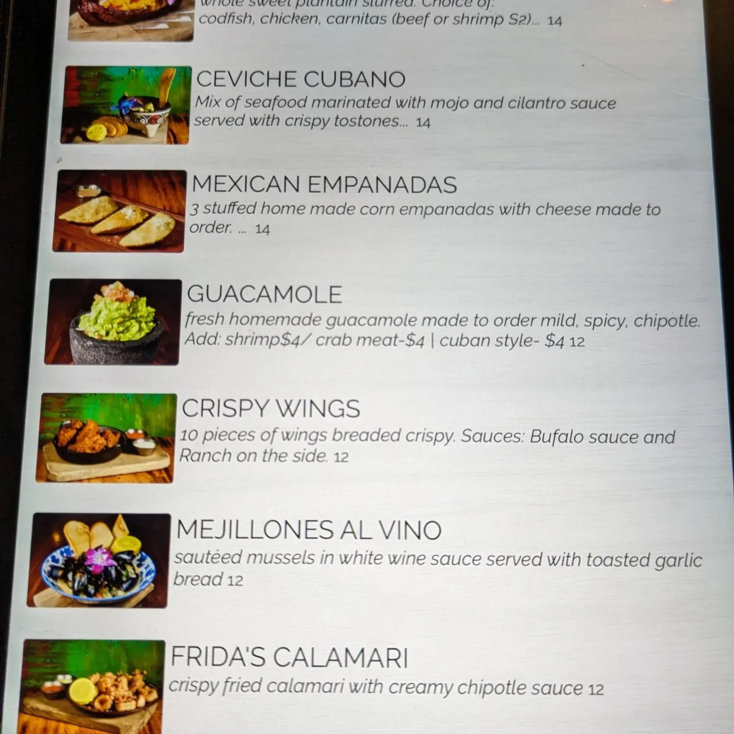 Menu 1