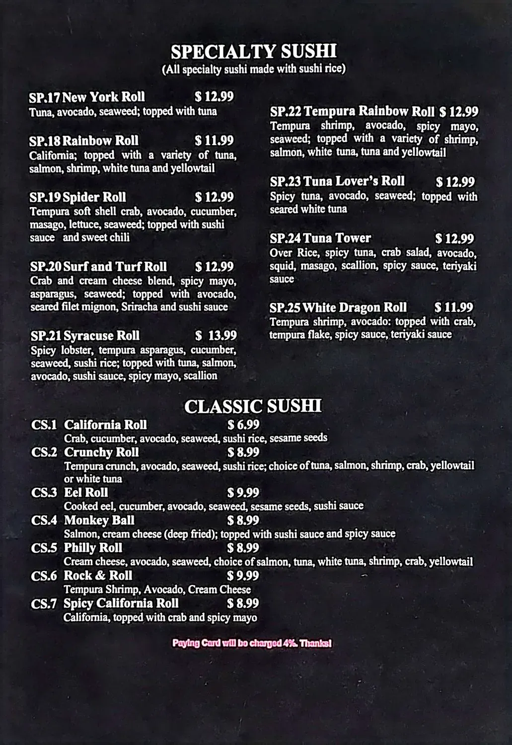 Menu 4