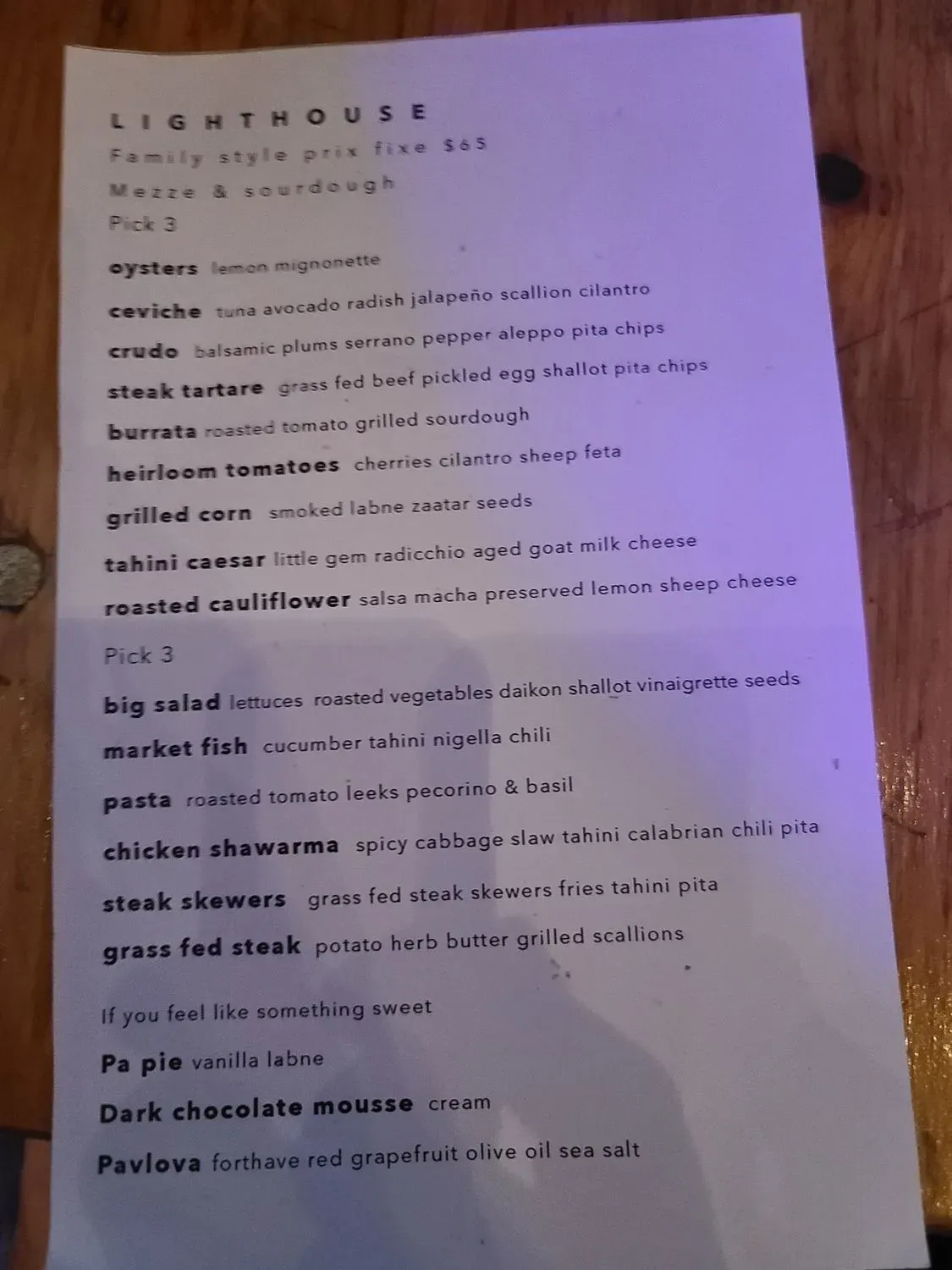 Menu 4