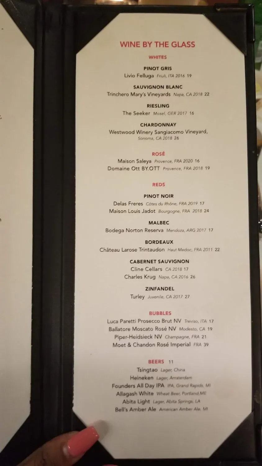 Menu 5