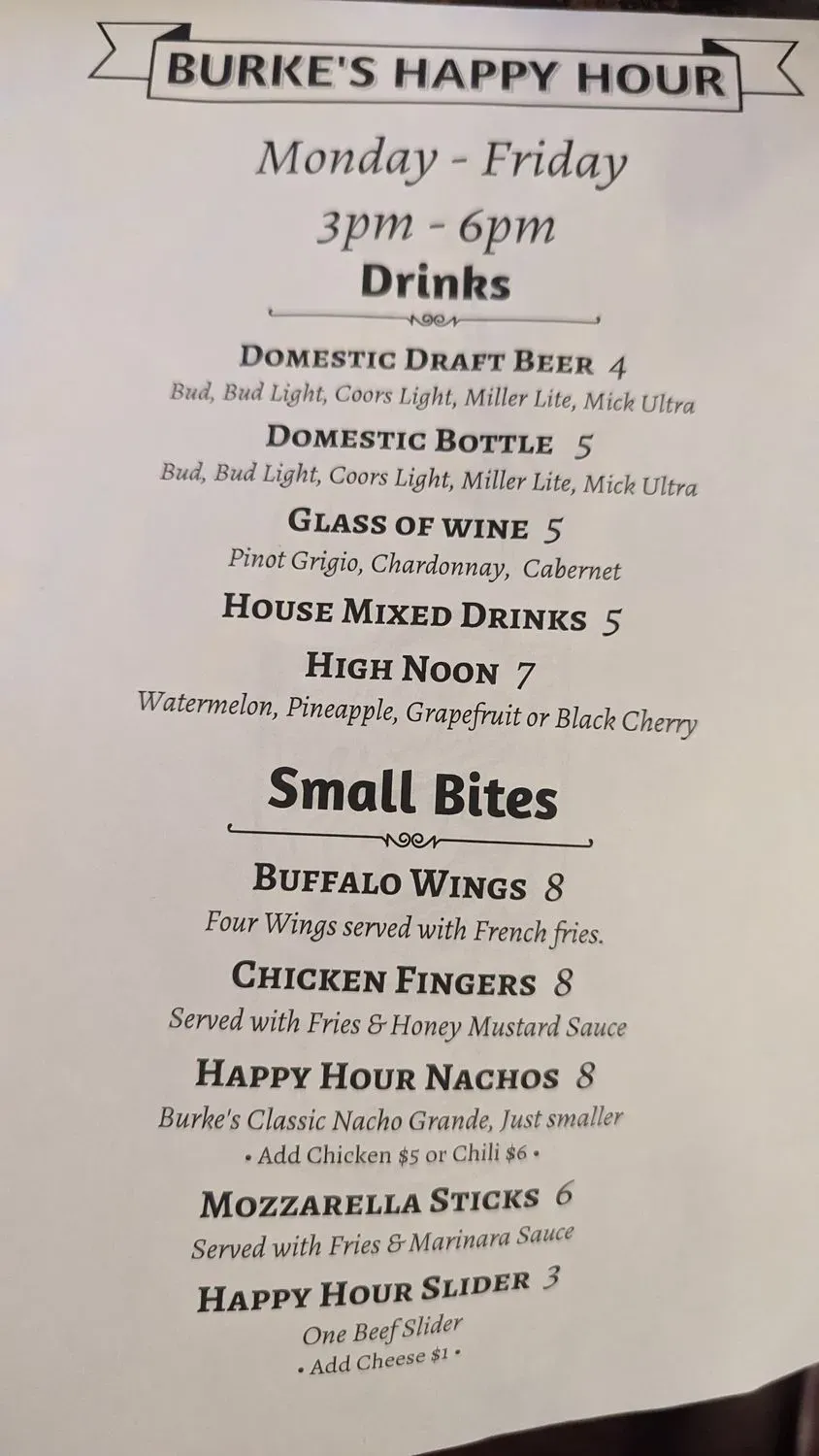 Menu 5