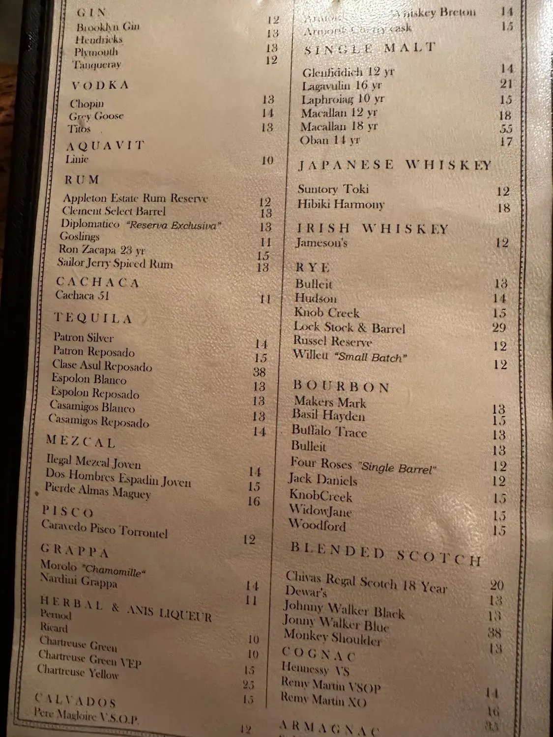 Menu 5