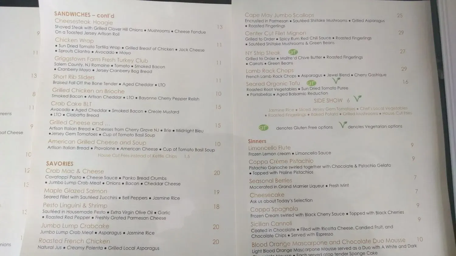 Menu 1