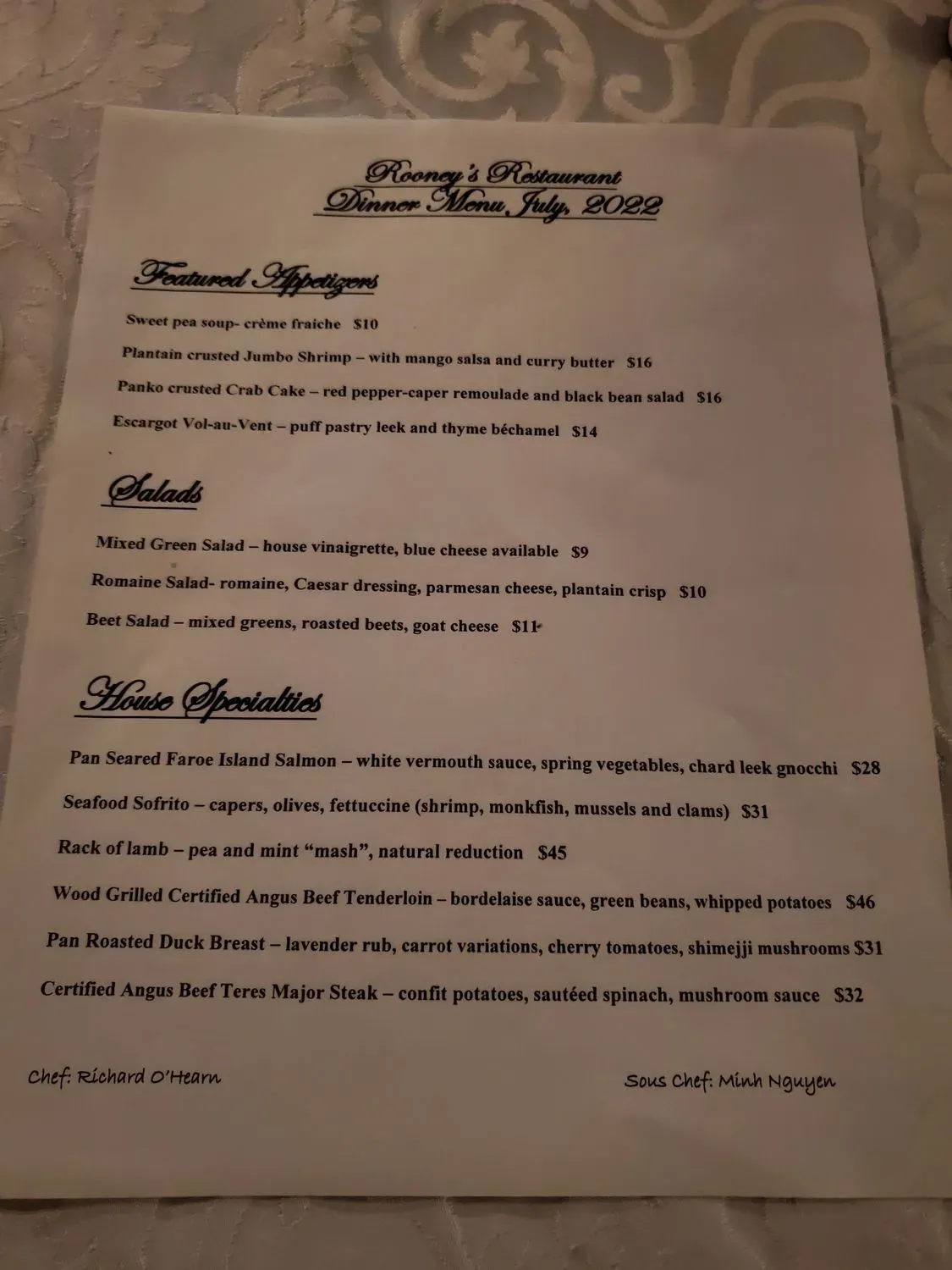 Menu 1