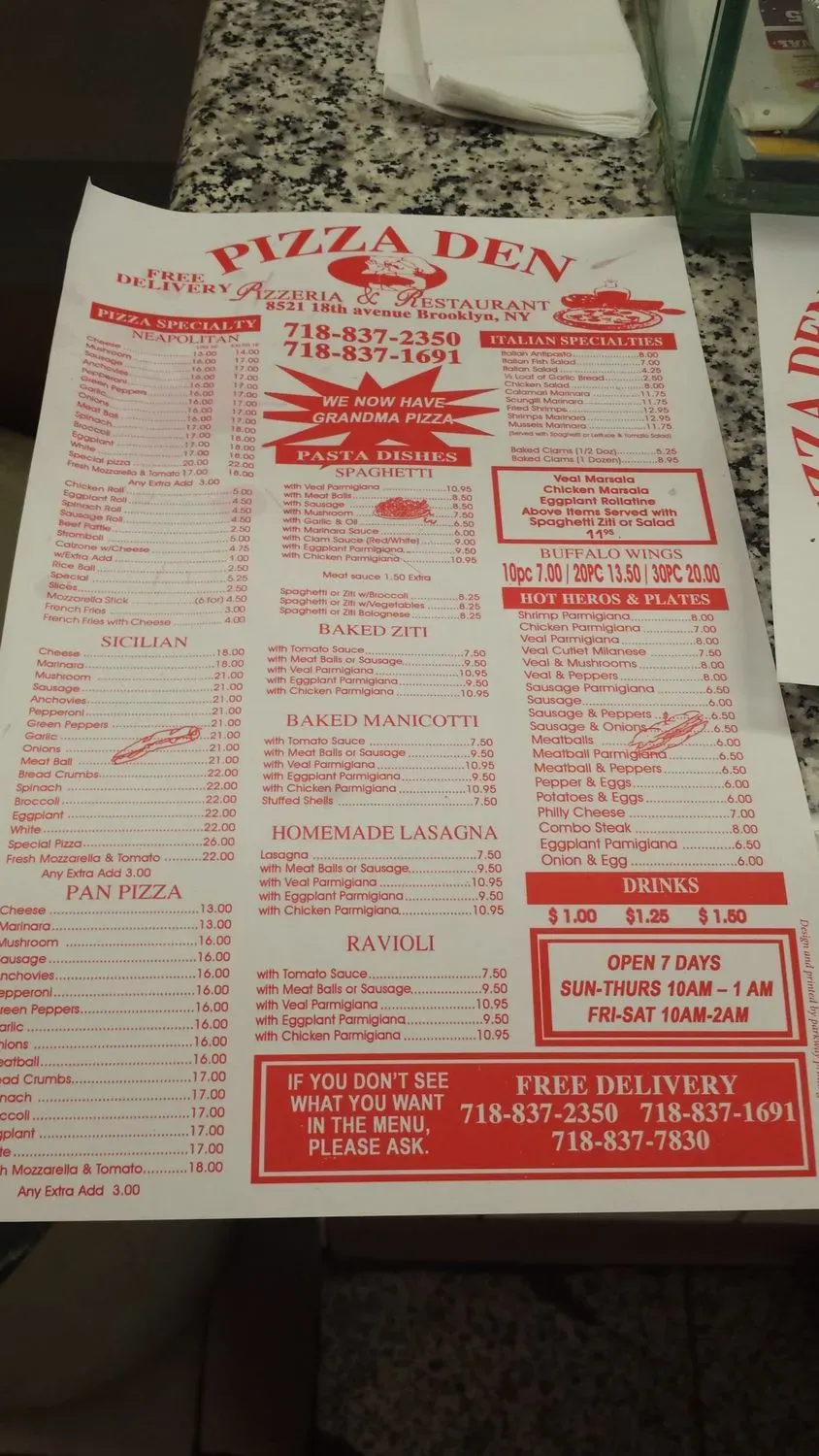 Menu 1