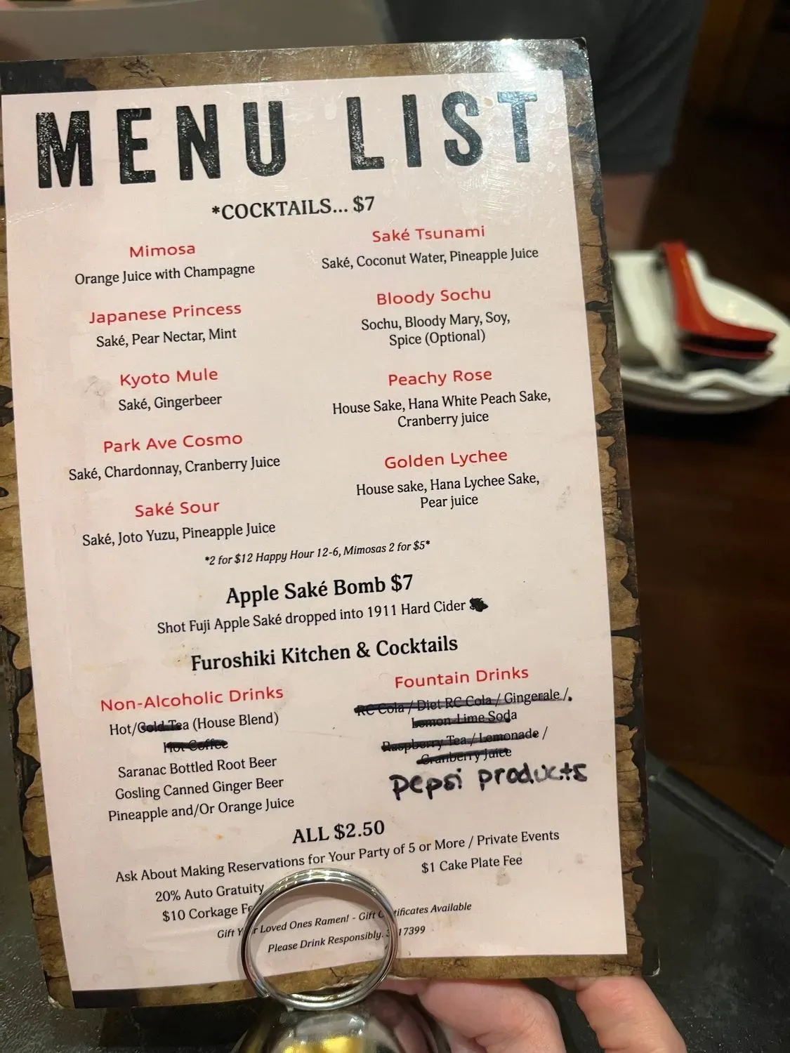 Menu 5