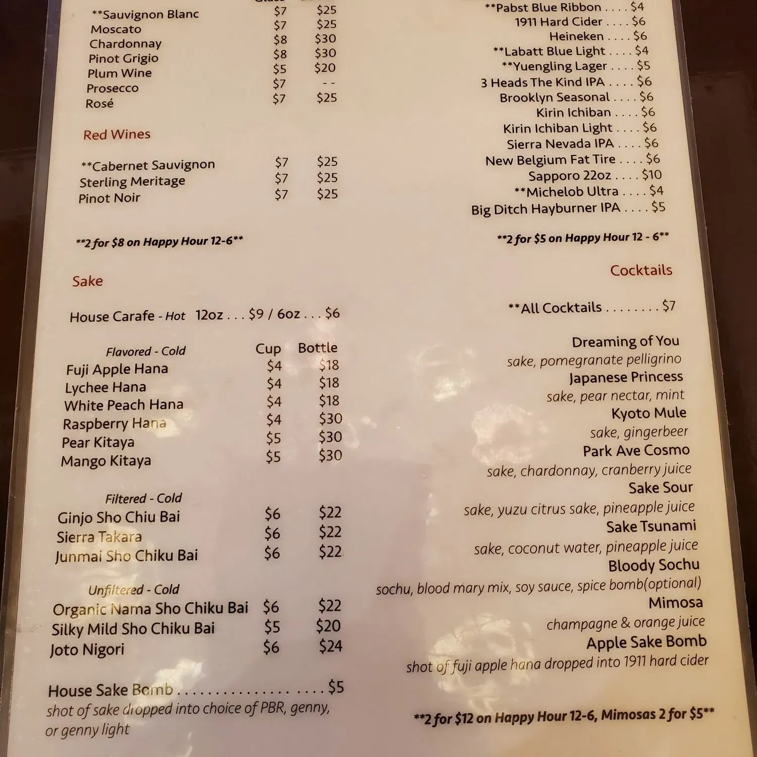 Menu 2